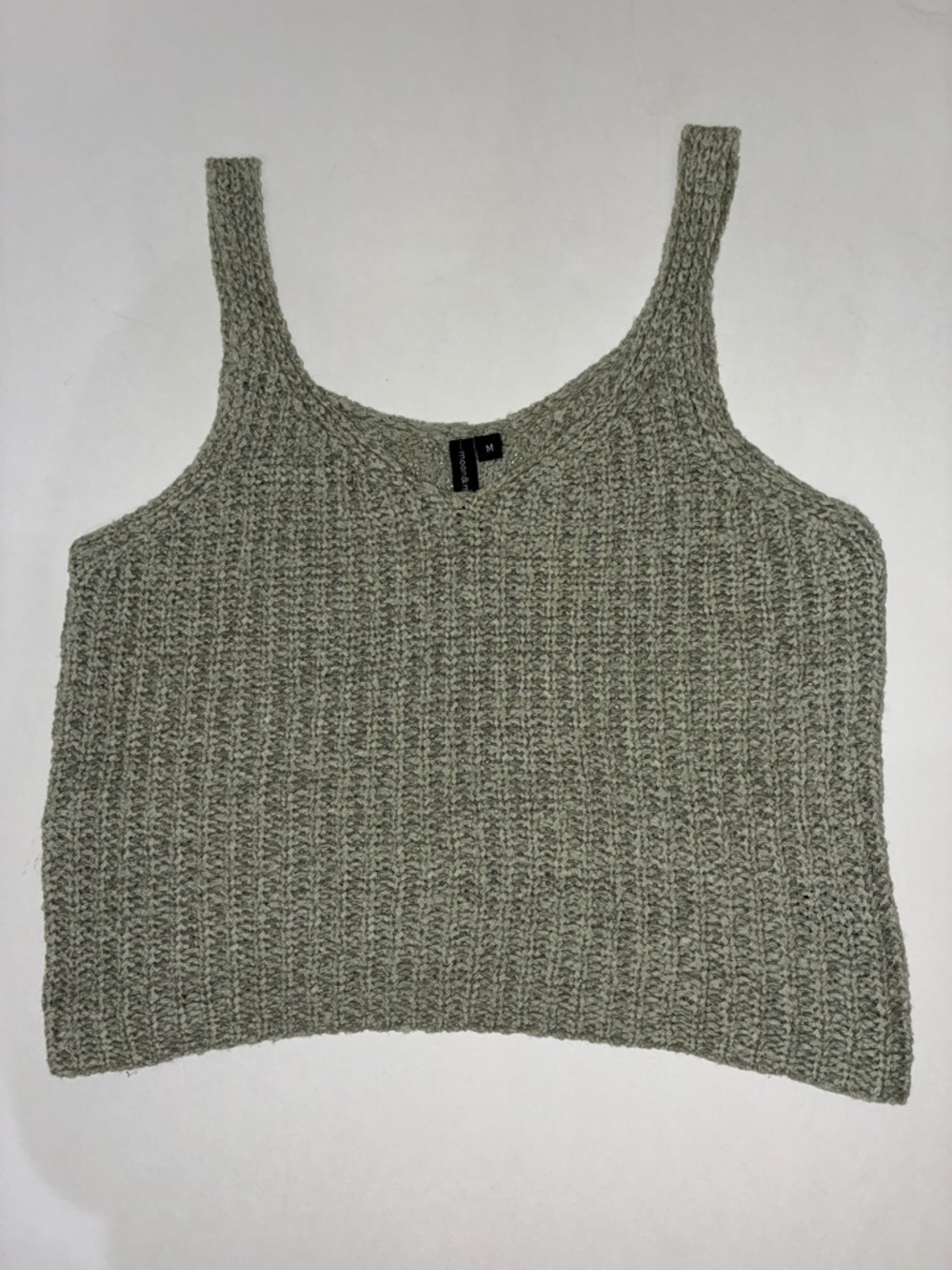moon & madison  •M• Olive Knit Tank Top